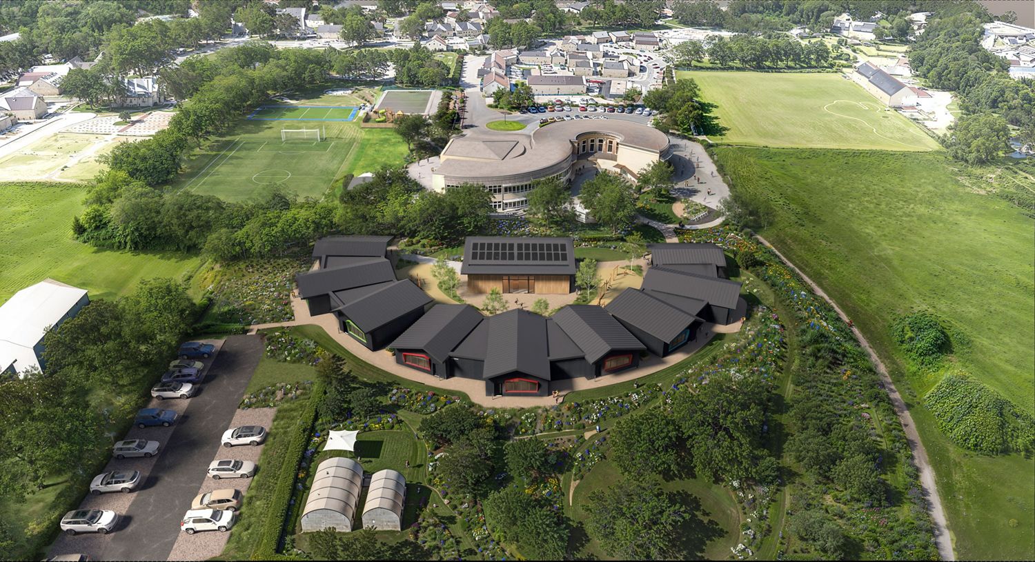 Malmesbury Primary School Project Aerial View